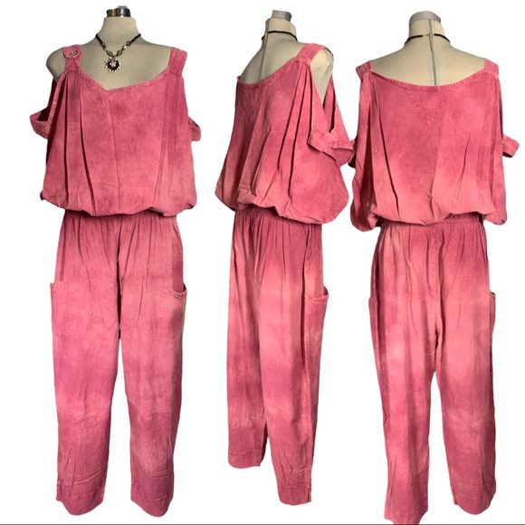 Maria Pants - Maria de Guadalajara Pink Jumpsuit Size XL/ 1X